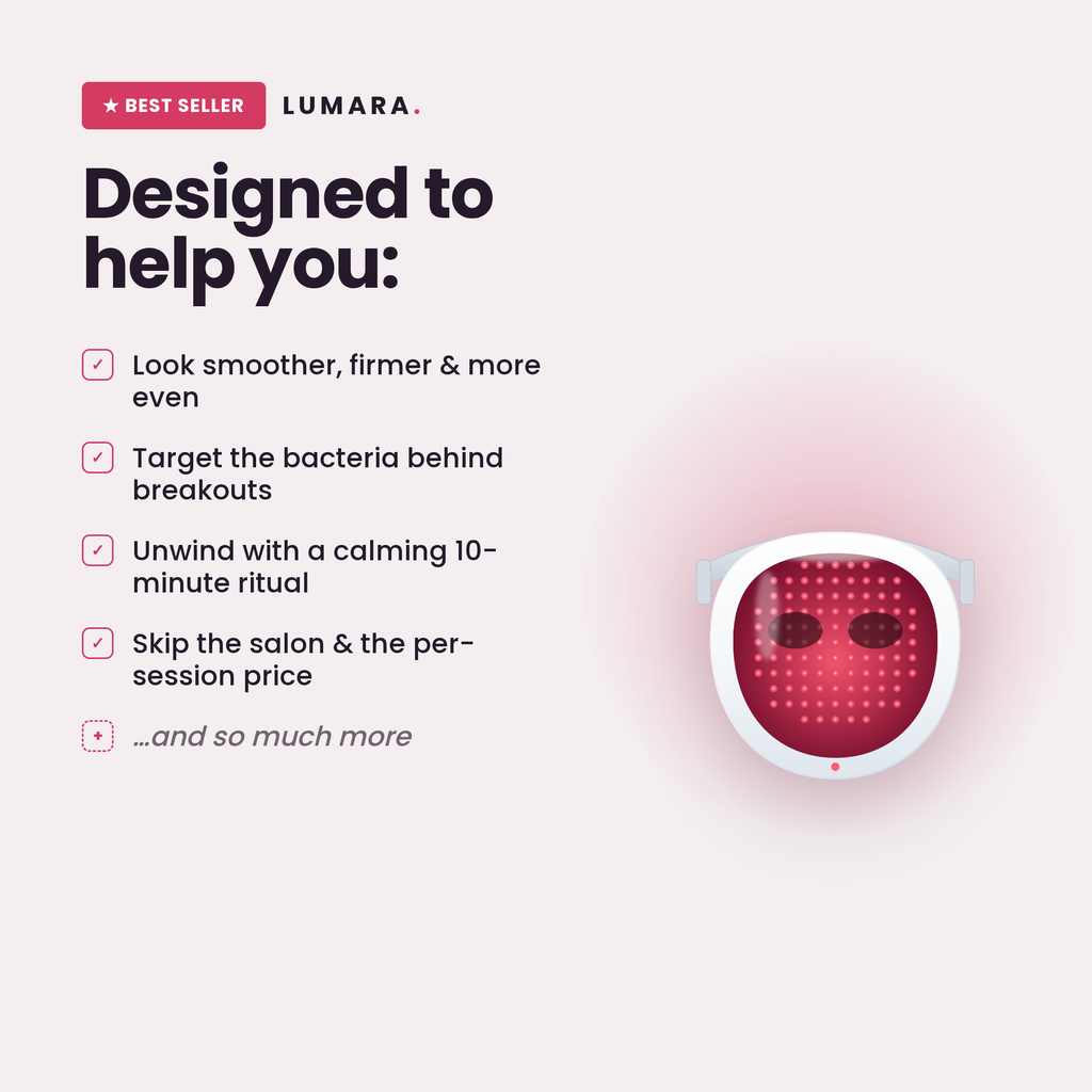 LUMARA LED Light Therapy Mask — Salon-Grade Red Light at Home