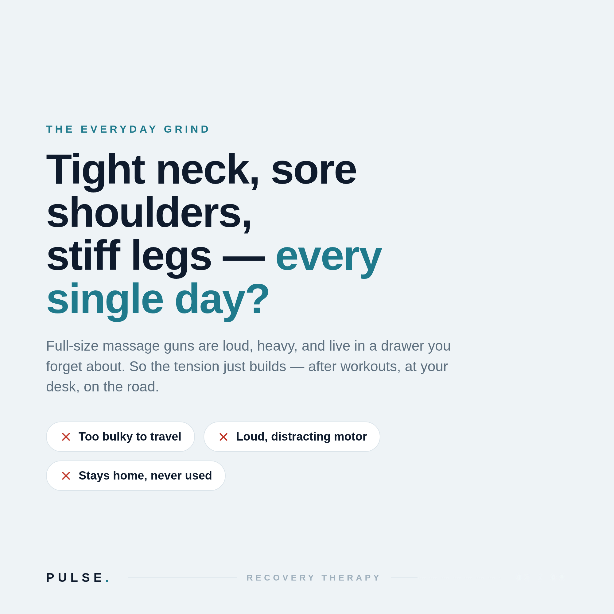 PULSE Mini Massage Gun — Pocket-Sized Deep-Tissue Recovery