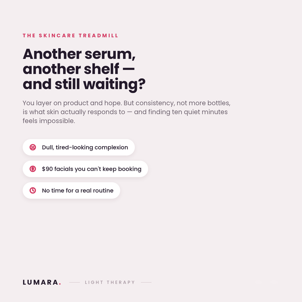 LUMARA LED Light Therapy Mask — Salon-Grade Red Light at Home