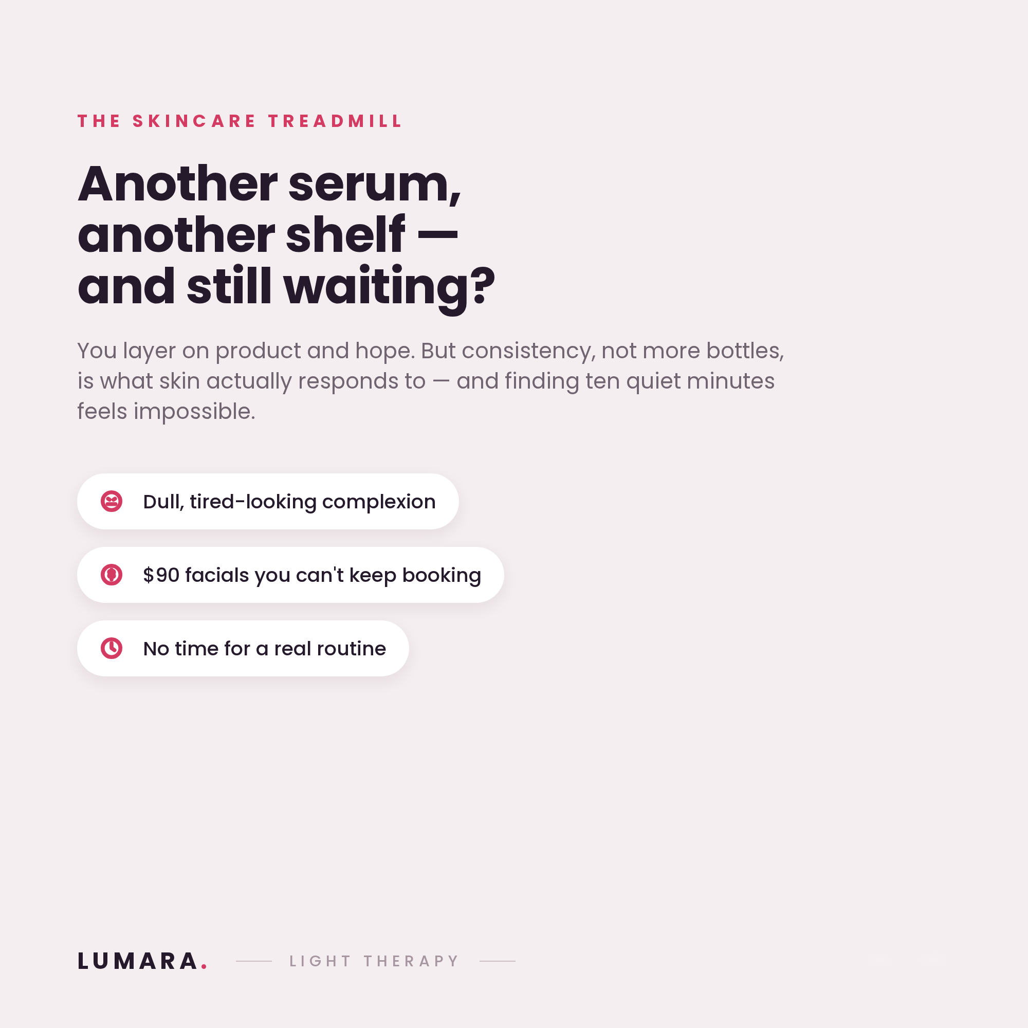 LUMARA LED Light Therapy Mask — Salon-Grade Red Light at Home