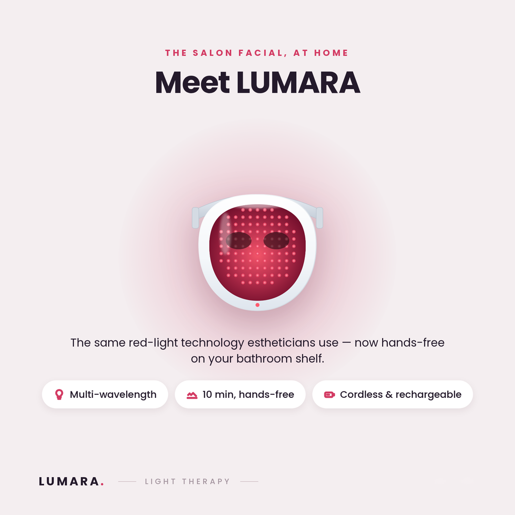 LUMARA LED Light Therapy Mask — Salon-Grade Red Light at Home