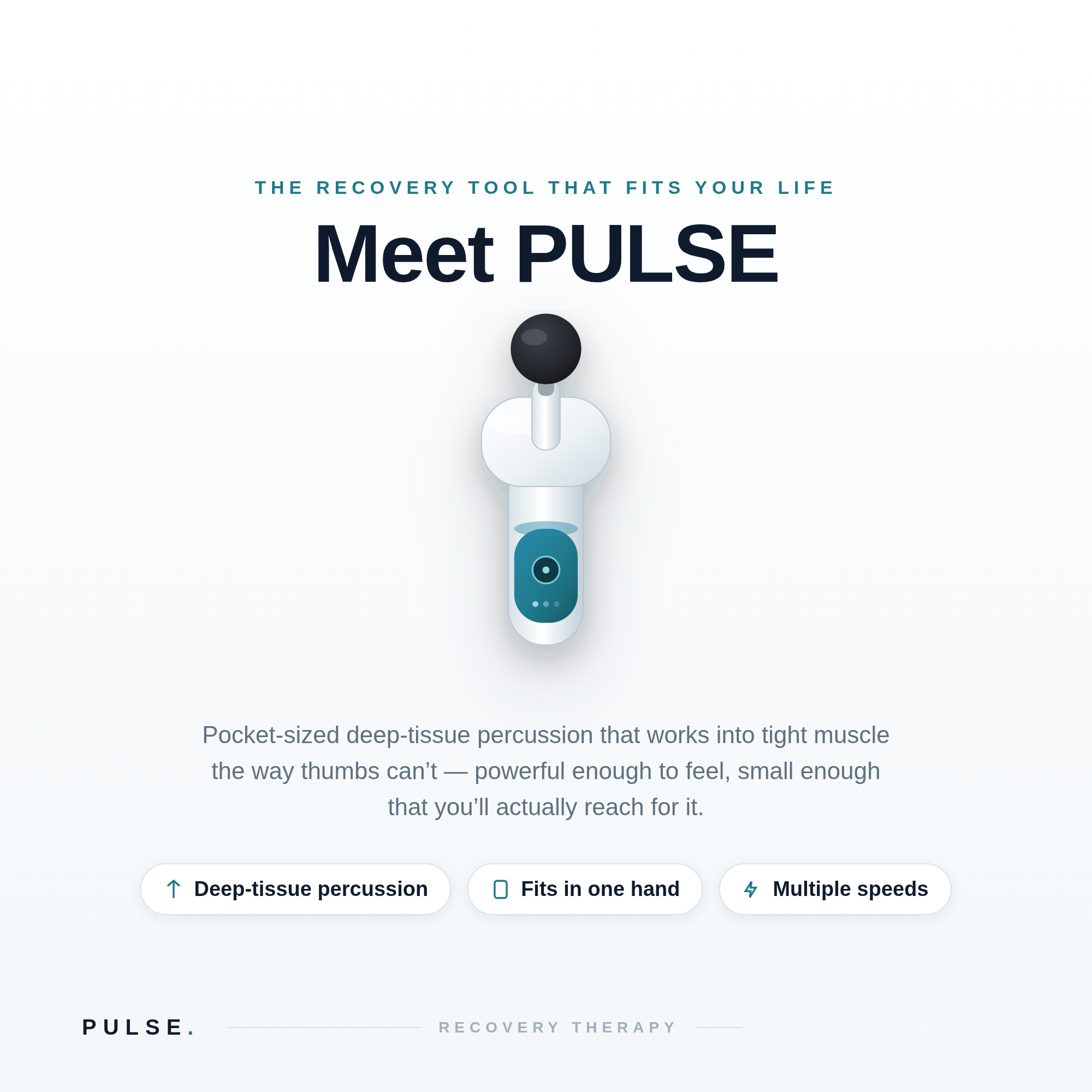 PULSE Mini Massage Gun — Pocket-Sized Deep-Tissue Recovery