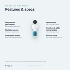 PULSE Mini Massage Gun — Pocket-Sized Deep-Tissue Recovery