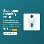 PULSE Mini Massage Gun — Pocket-Sized Deep-Tissue Recovery