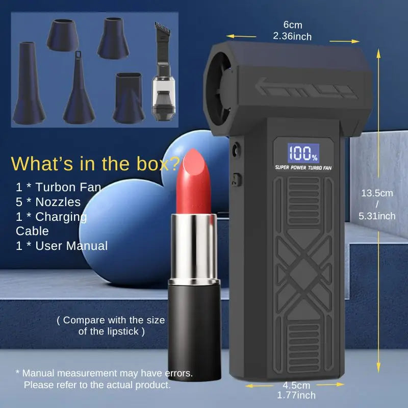 TurboJet Pro — 120,000 RPM Cordless Air Duster & Blower