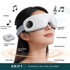 DRIFT heated eye massager — 5 modes, soothing heated compress, Bluetooth music