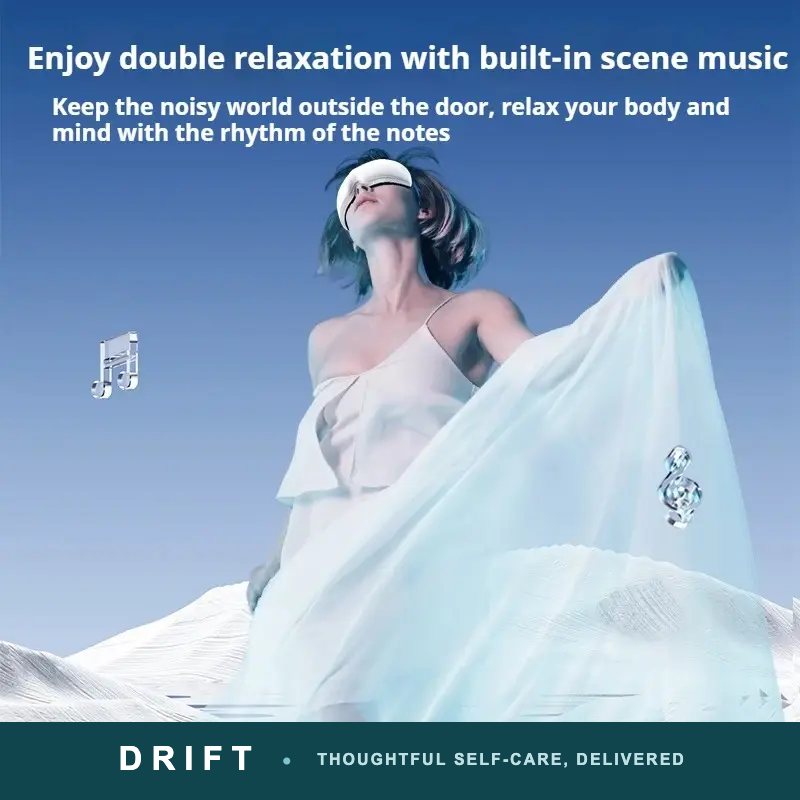 DRIFT eye massager — built-in scene music for double relaxation