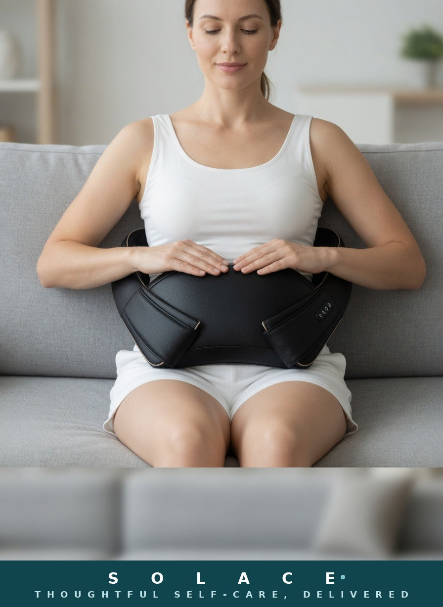 SOLACE — 3D Shiatsu Neck &amp; Back Massager with Heat